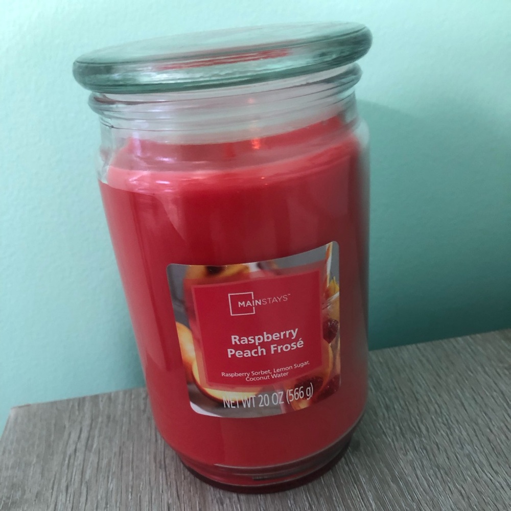Raspberry peach froze candle